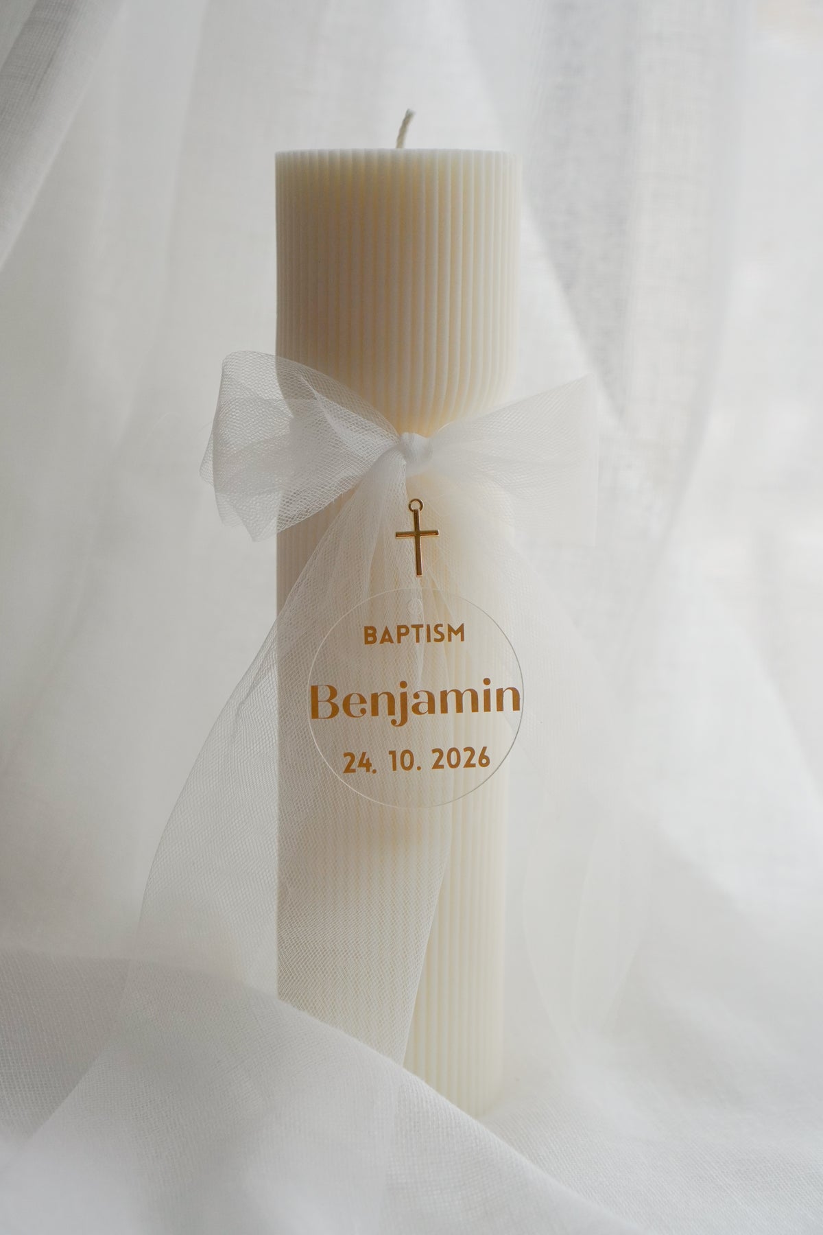 Personalized Christening Candle