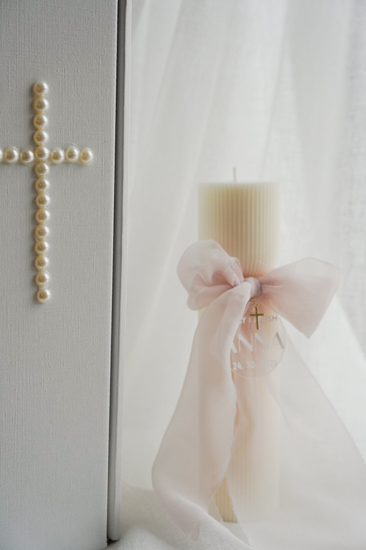 Personalized Christening Candle