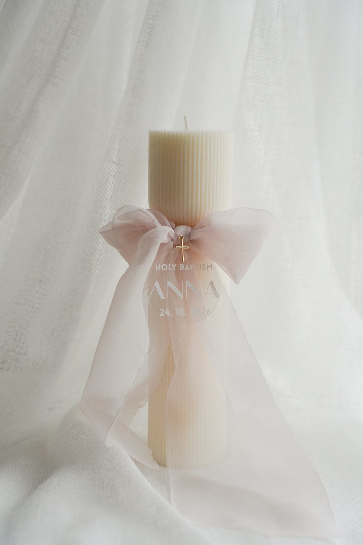 Personalized Christening Candle