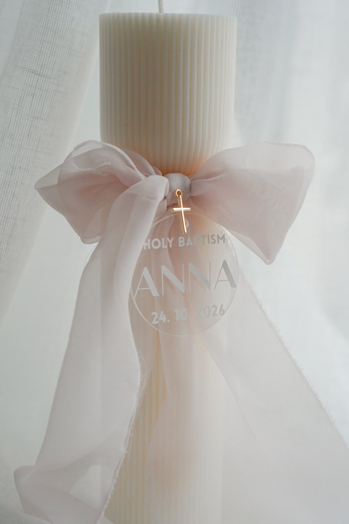 Personalized Christening Candle