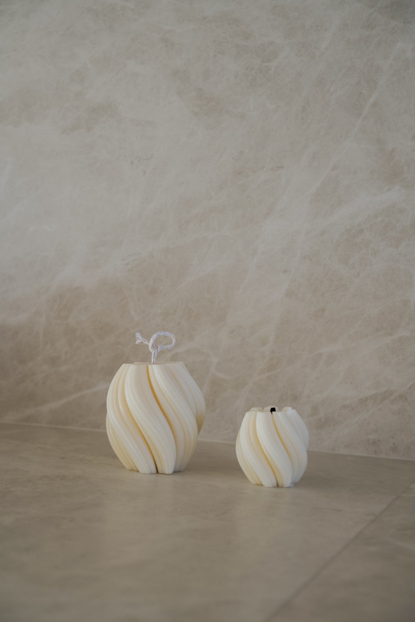Swirl Pillar Candle