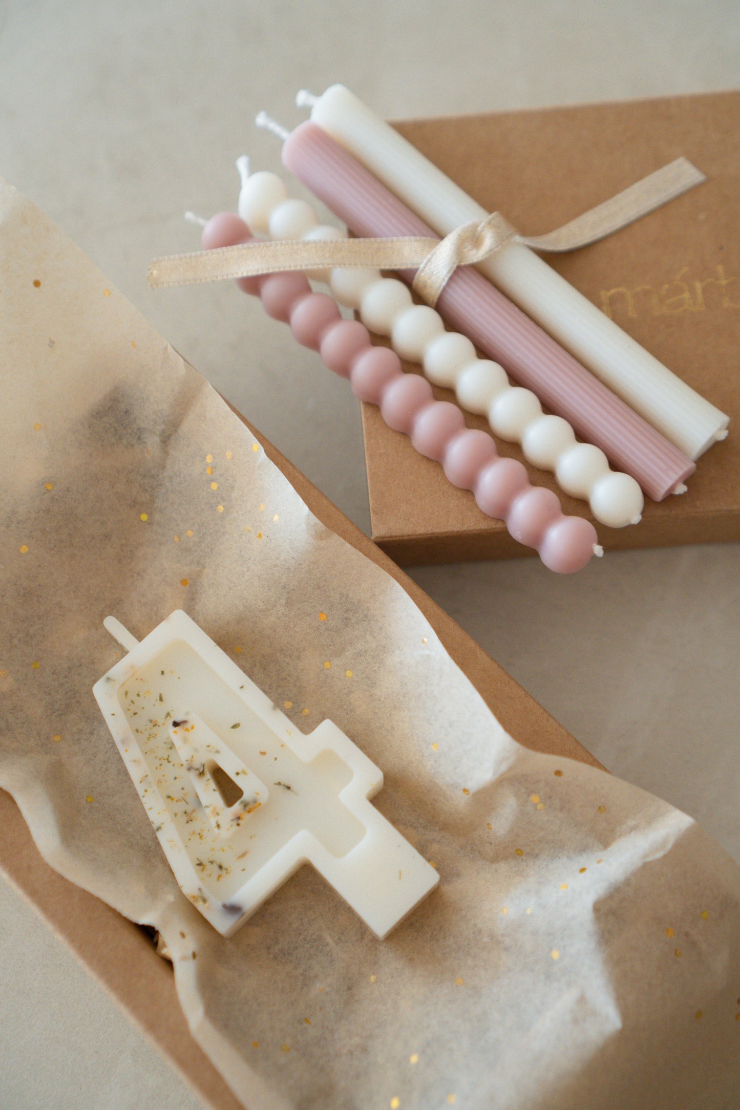 Botanical Number Candles (0–9)