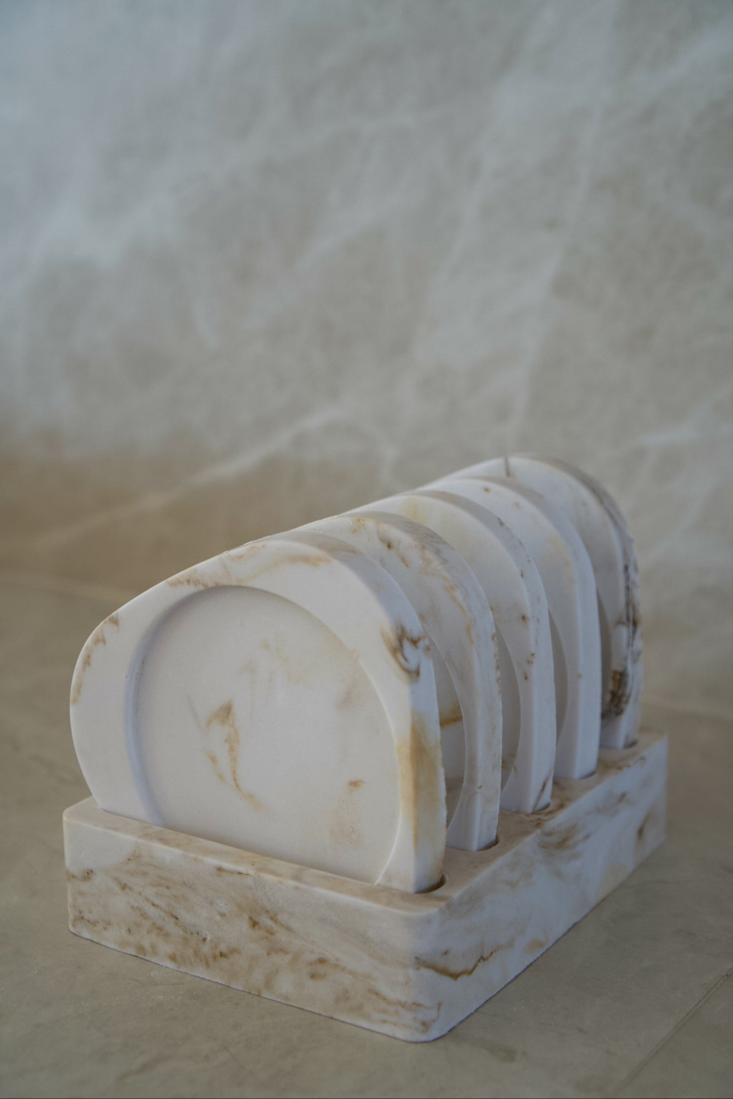 Coaster Set with Stand