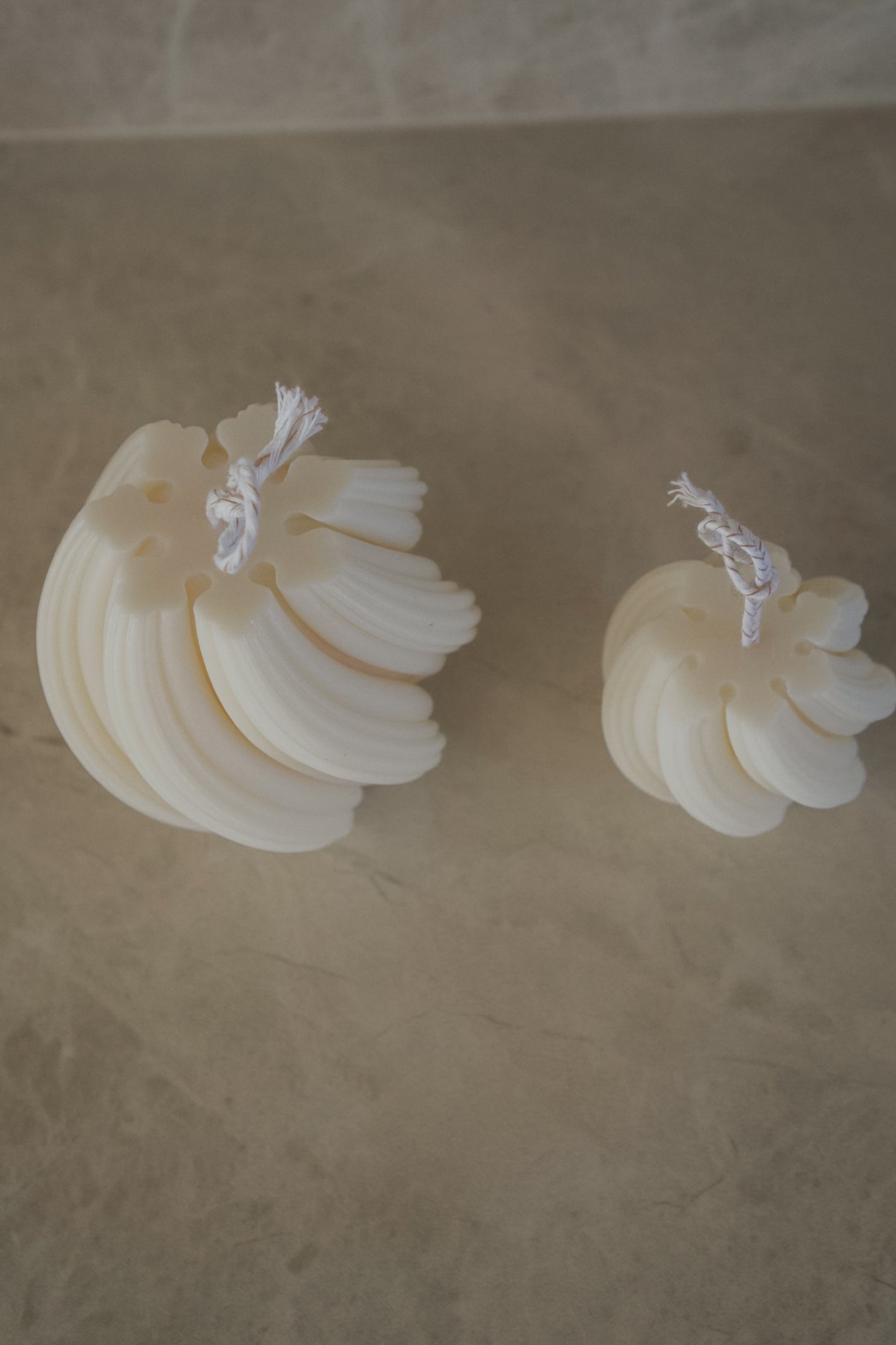 Swirl Pillar Candle