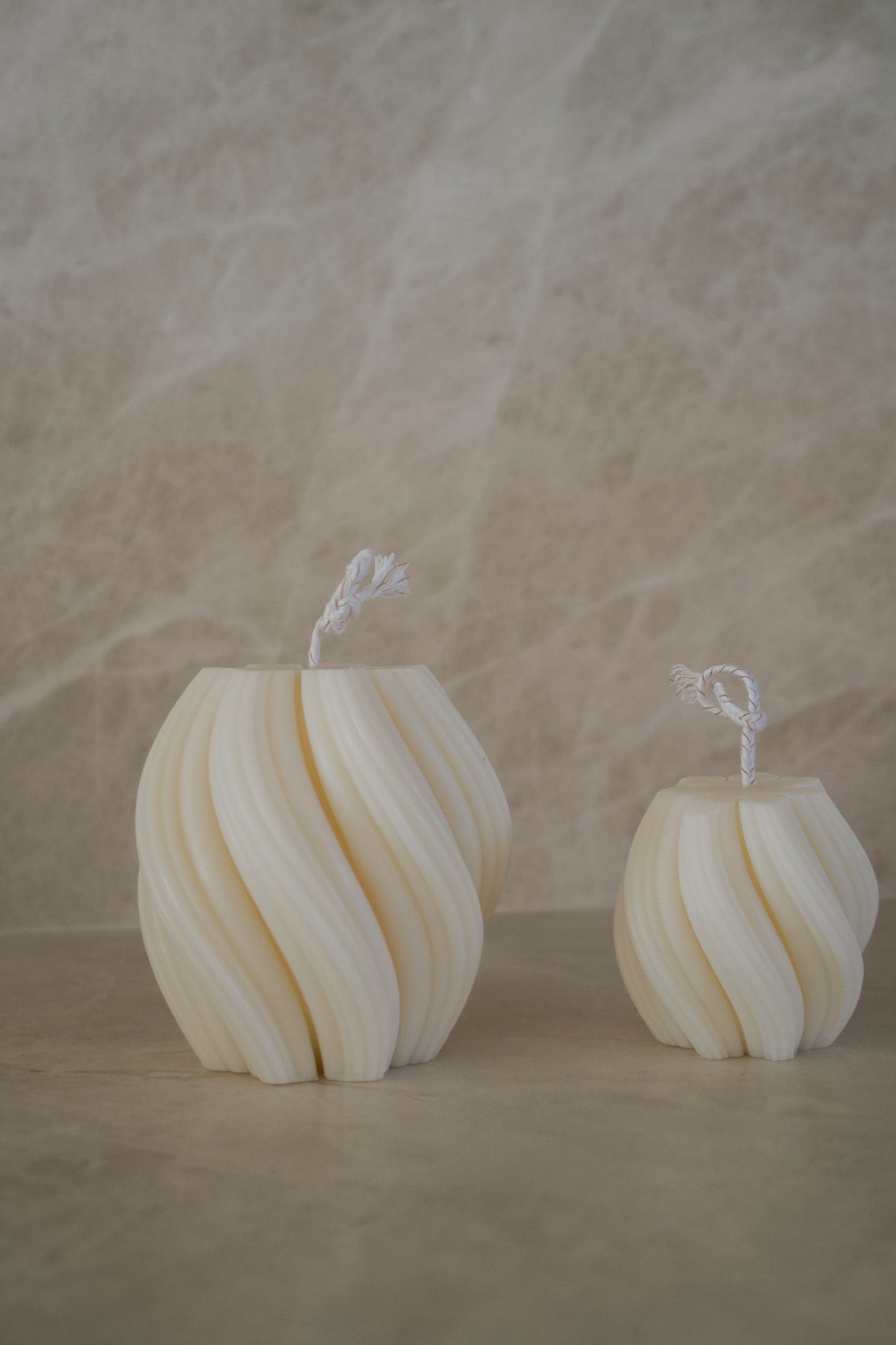 Swirl Pillar Candle