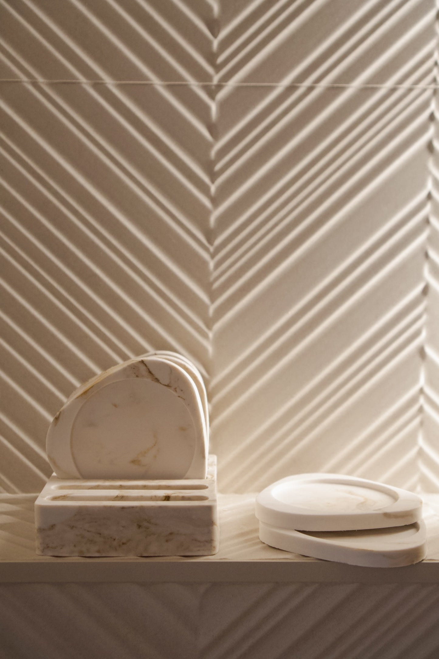 Coaster Set with Stand