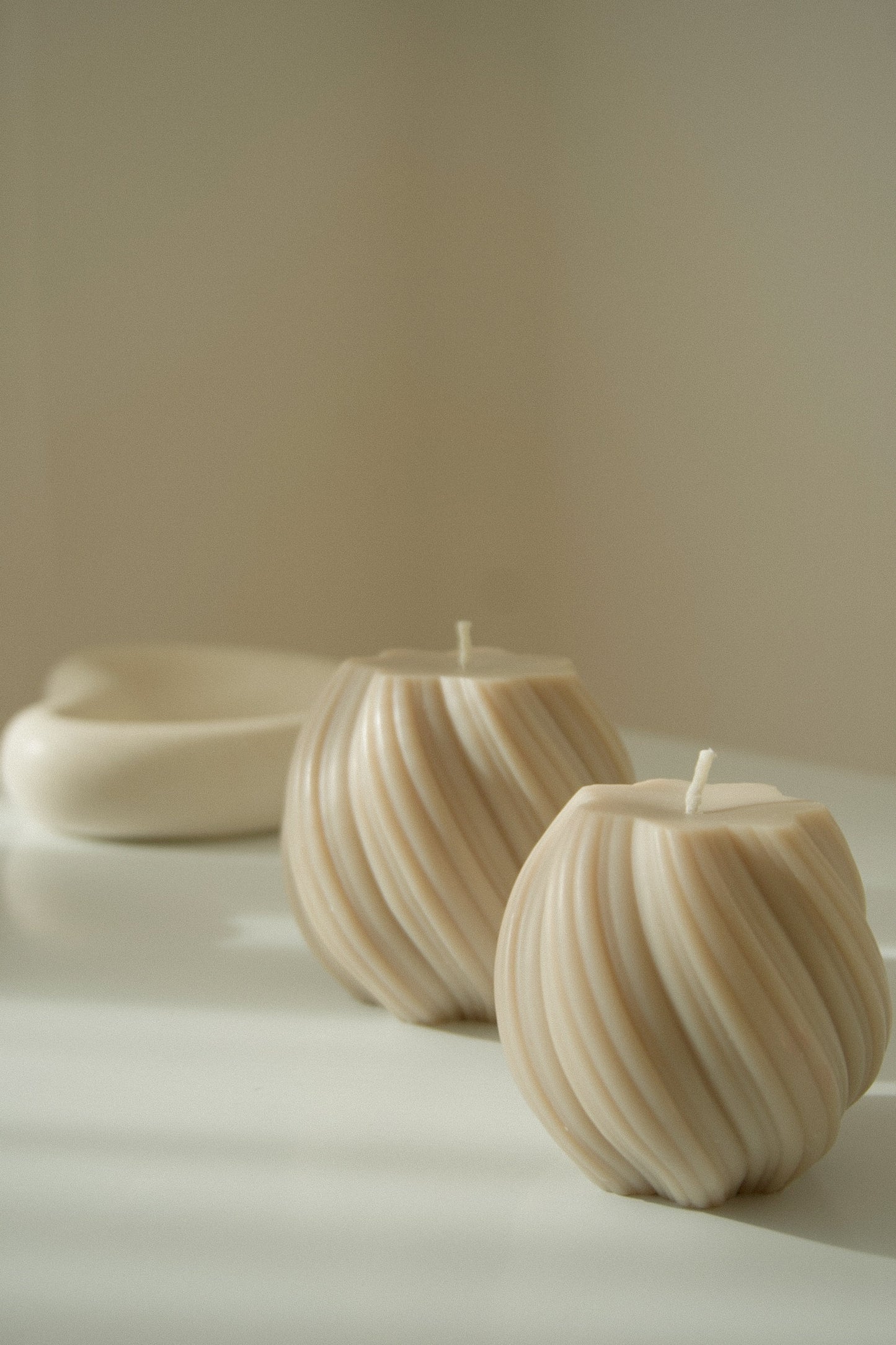 Soft Wave Pillar Candle