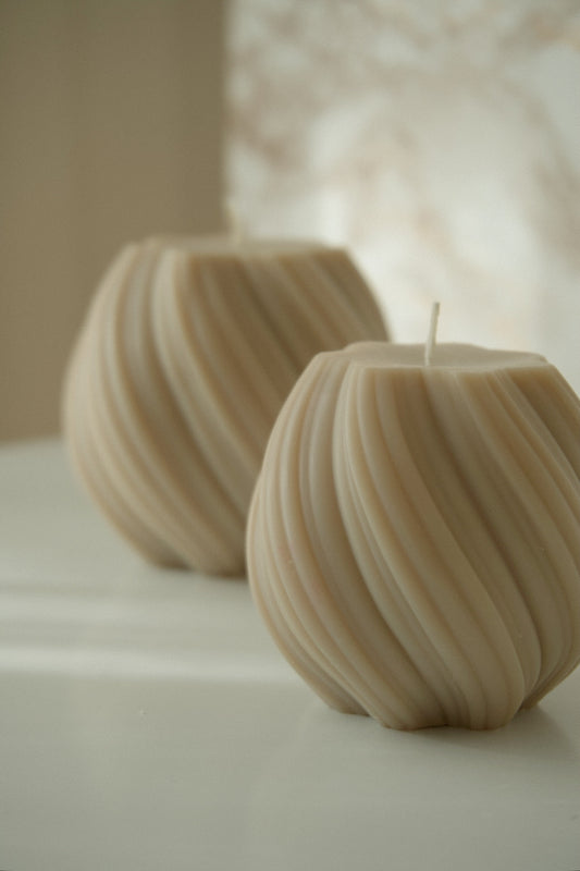 Soft Wave Pillar Candle