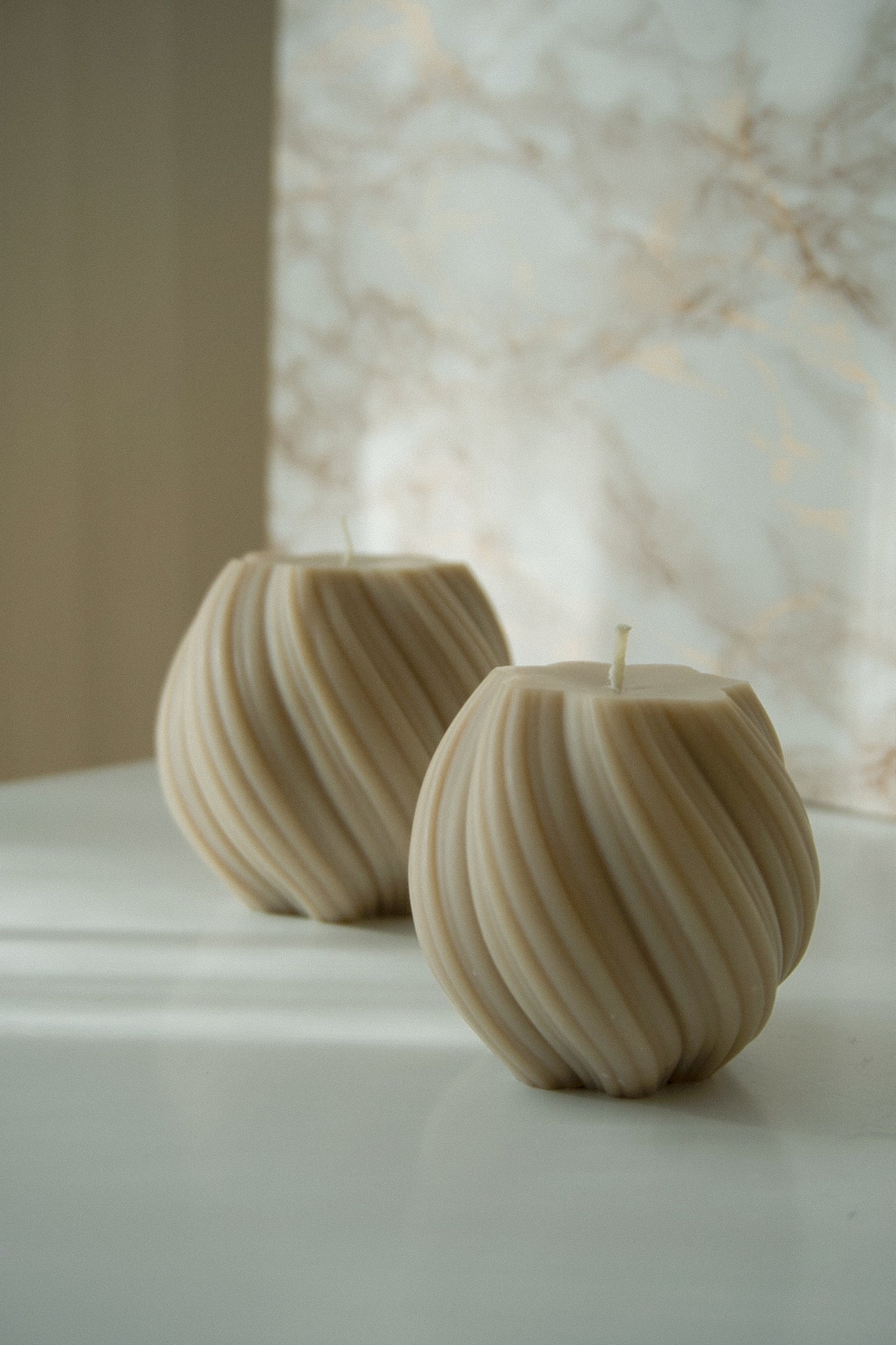 Soft Wave Pillar Candle