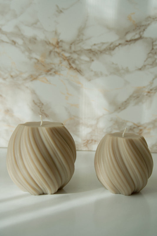 Soft Wave Pillar Candle