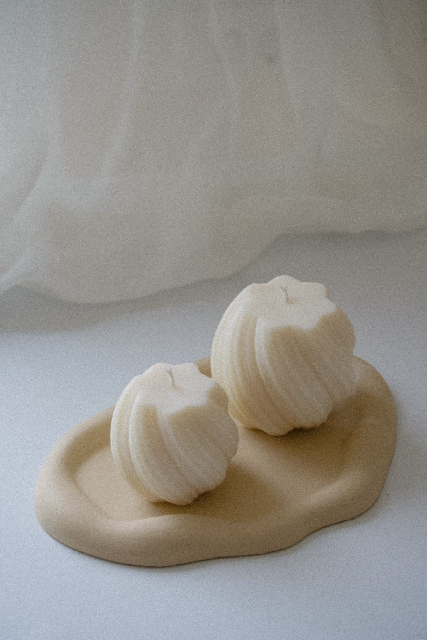 Soft Wave Pillar Candle