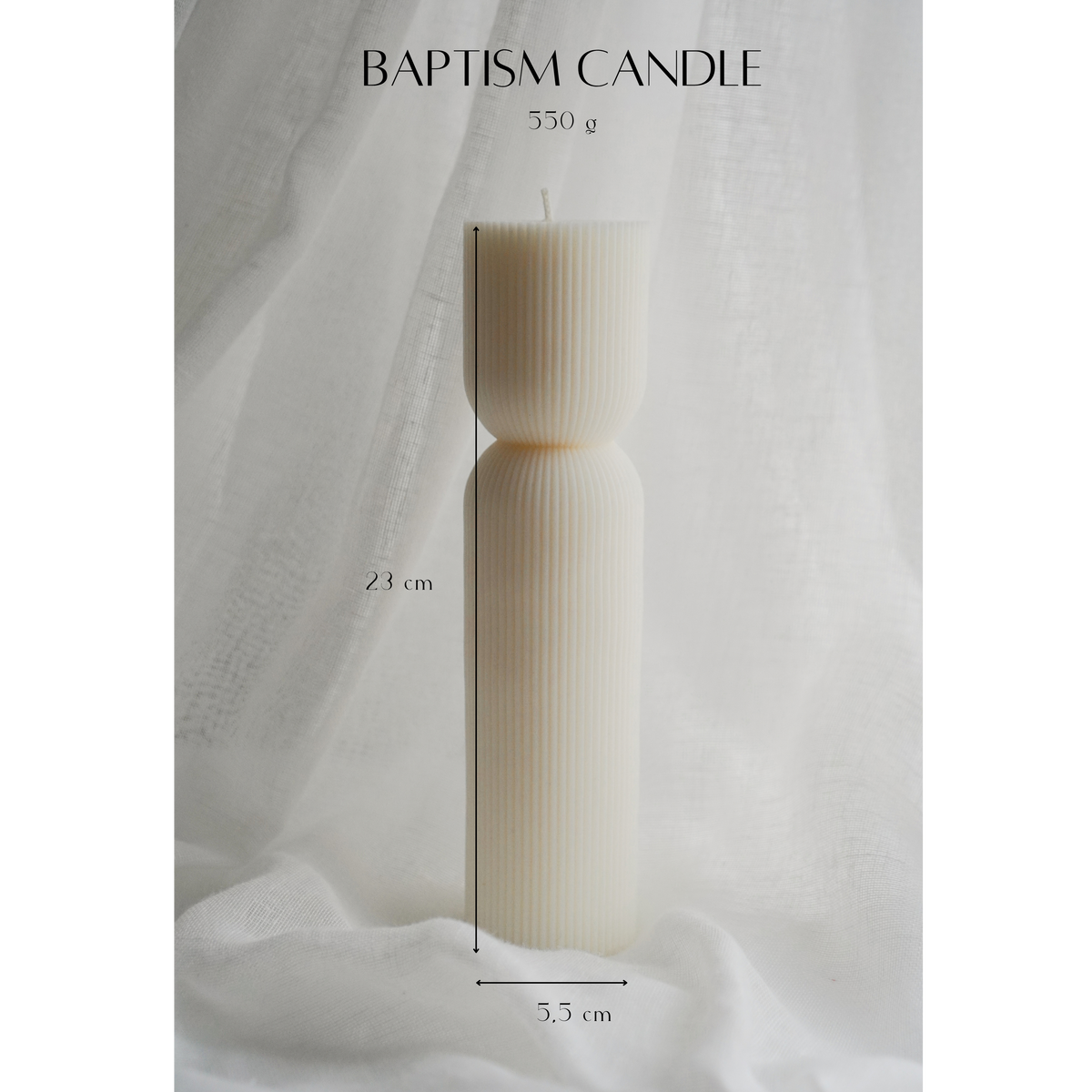 Personalized Christening Candle