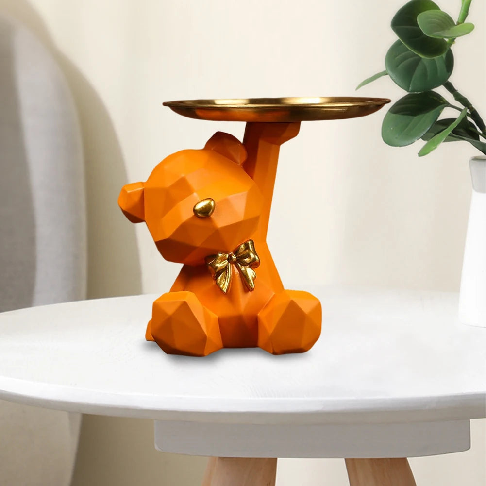 Geometric Bear Key Holder