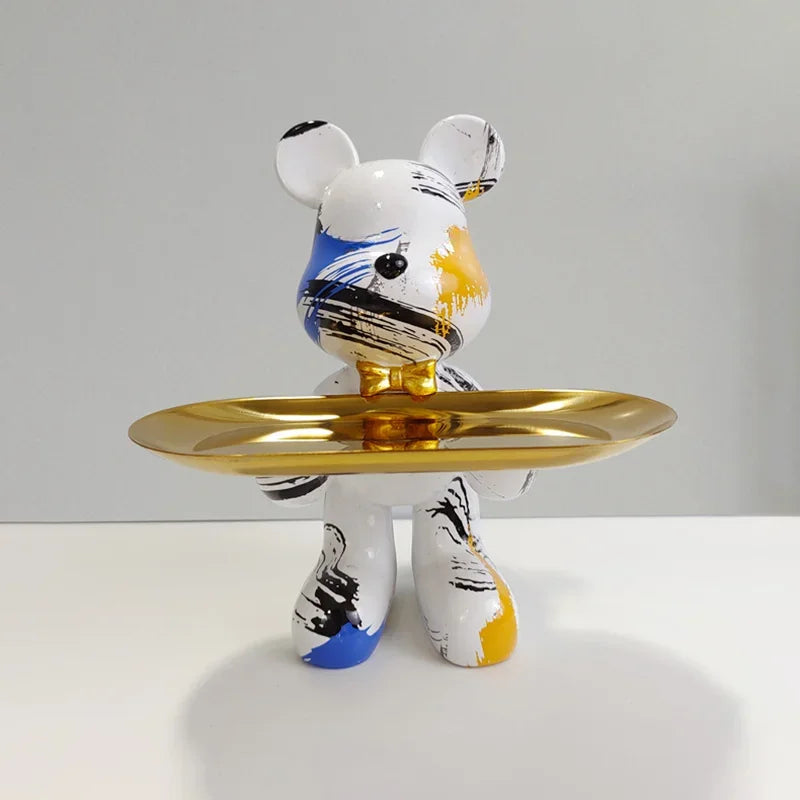 Graffiti Bear Ornament Figurine