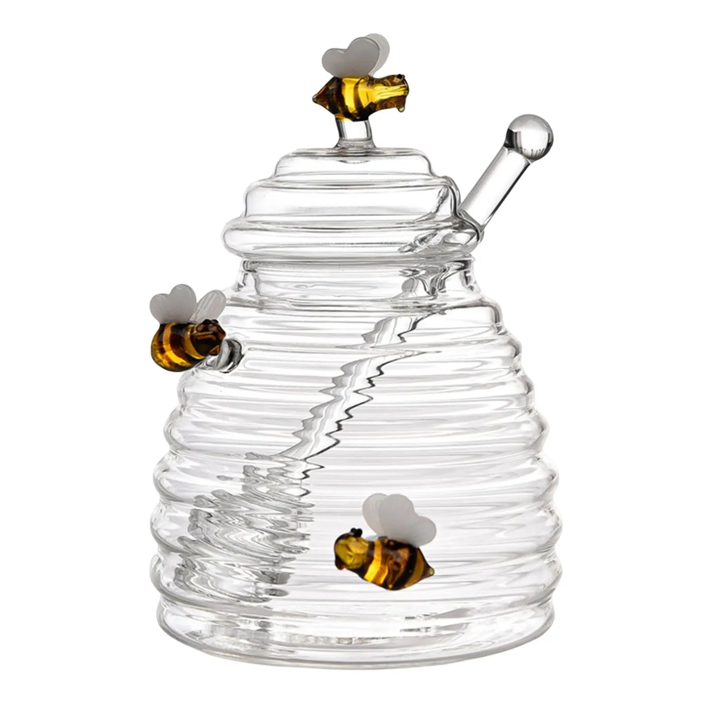 Bee Glass Honey Jar