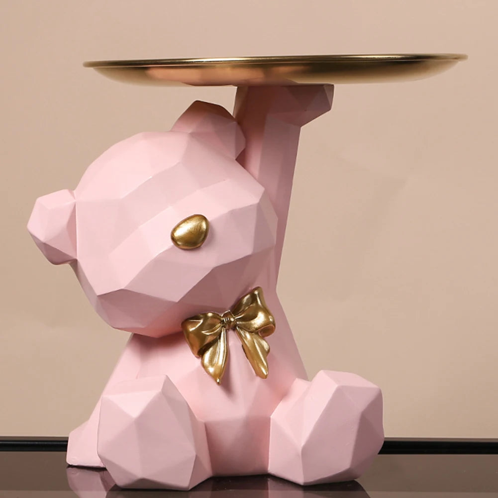 Geometric Bear Key Holder